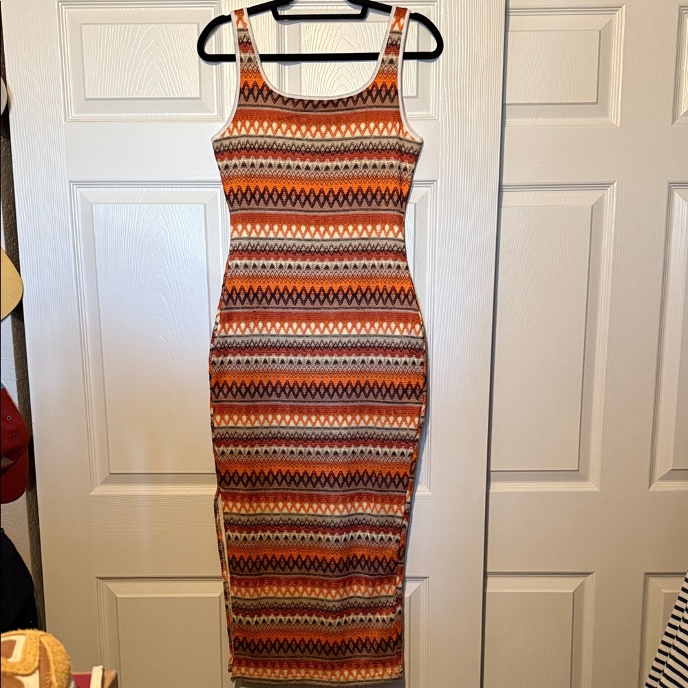 Textured Patterned Dress